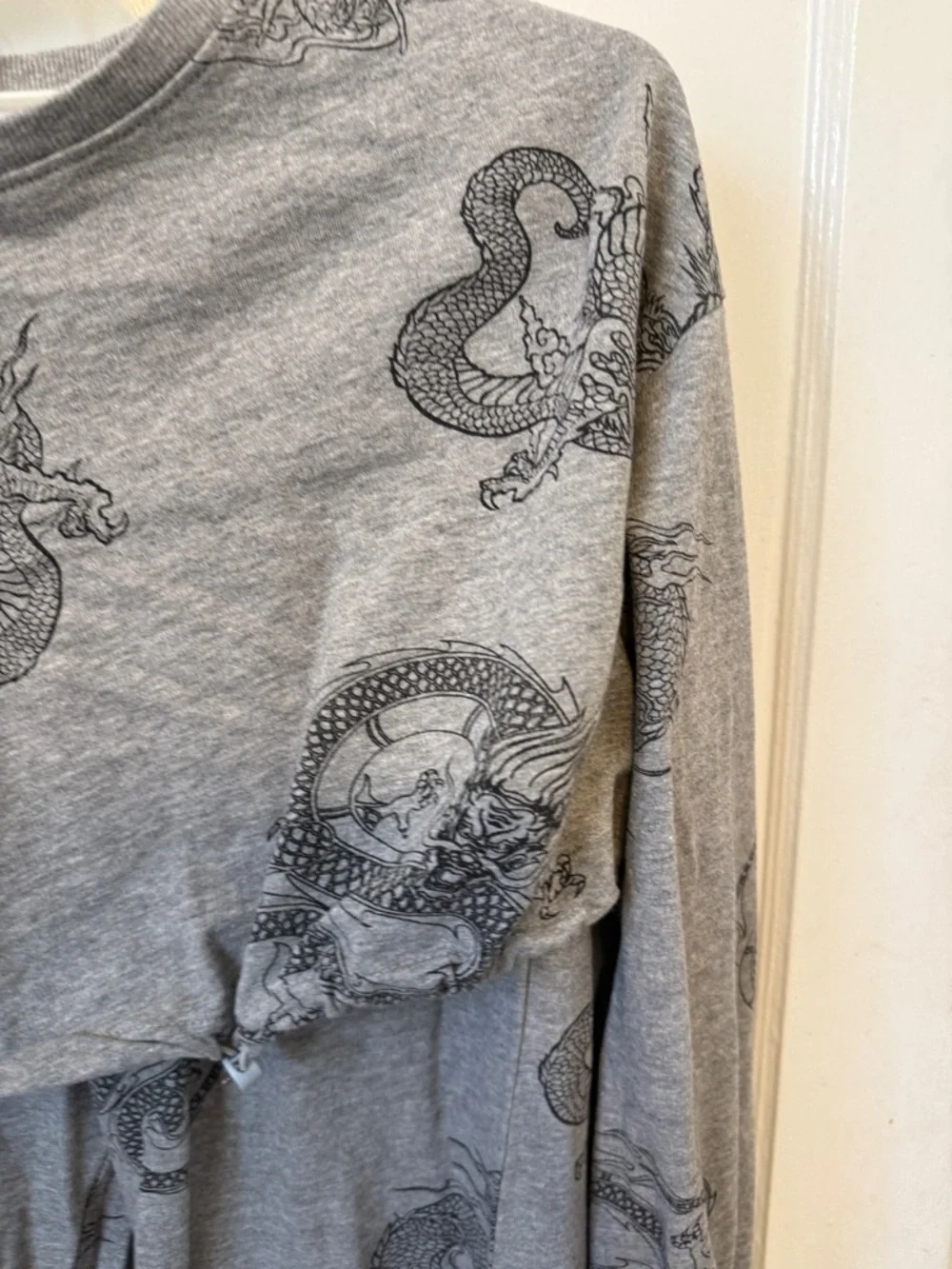 Streetwear Society Grey Snake-Print Kids Pajama Set